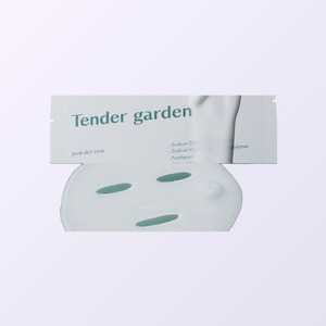 Masque en feuille pour le visage K-Beauty Tender Garden Skin Renewal Cream, 1 feuille, fabriqué en Corée, 30g, soin du visage. - Product Image 4