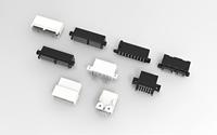 Interrupteur à bouton-poussoir à angle droit XKB Connection XKB5858-Z-E, à verrouillage, 100 mA, 30 V, 2,5 N, bouton carré blanc, ROHS