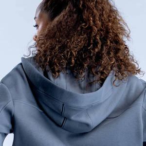 Sudaderas con capucha de doble cremallera para mujer, de corte holgado, tela suave y cómoda, con logotipo personalizado, al por mayor OEM, para ropa urbana. - Product Image 5