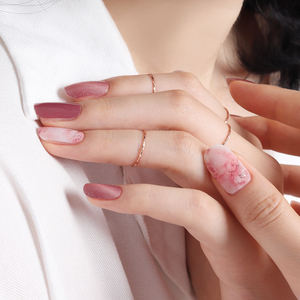 Tiras de Gel para uñas, pegatinas de uñas de Color rosa para salón de belleza, de alta calidad, hechas en Corea, decoración de artículos de moda - Product Image 4