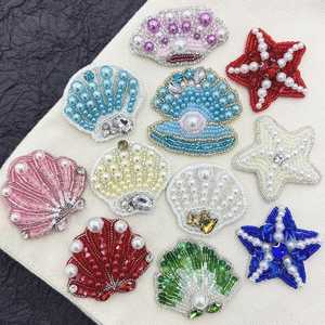 Paws Off Design beaded keychain bead embroidery handmade seed beads embroidery <b>bag</b> charms with festival design keychain - Product Image 2