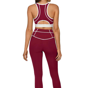 Ensemble de yoga pour femmes, séchage rapide, respirant, léger, logo personnalisable sur le devant, ensemble 2 pièces, haute qualité, vente en gros - Product Image 4