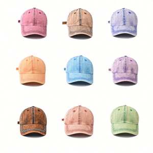 Gorra de Béisbol de Mezclilla Lavada de Alta Calidad para Niños, Color Sólido, Estilo Deportivo Formal, Hebilla Metálica, Gorra de Béisbol Lisa para Niños - Product Image 6