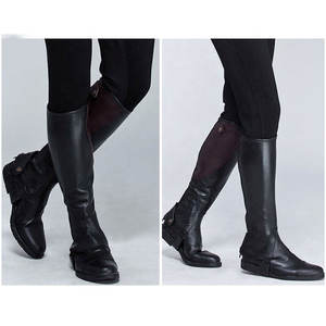 Nouvelle Arrivée - Mini Chaps en Cuir PU de Haute Qualité pour l'Équitation - Bottes d'Équitation Premium Durables et Personnalisables pour Cheville - Product Image 4