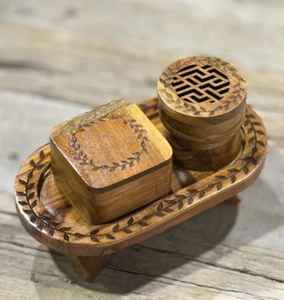 Quemador de Incienso de Diseño Impreso, de Madera y Metal de Primera Calidad, Ecológico, Religioso, Personalizado, para Uso Regular - Product Image 2