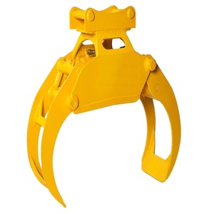 Godet grappin rotatif hydraulique 360° pour bois et roches avec moteur et engrenages, accessoires de terrassement pour mini-pelleteuse, direct usine - Product Image 1
