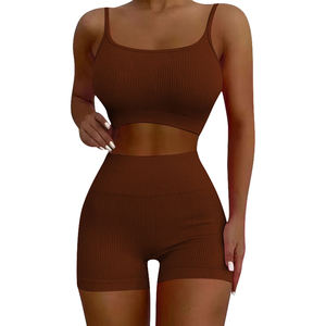 Womens Solid Multi-Color Plush Velvet Scoop Neck Tank Top and Matching <b>Boxer</b> Shorts Twin Set OEM ODM Wholesale Apparel - Product Image 4