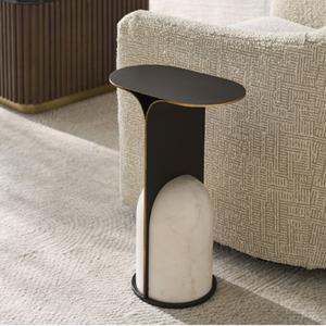 Mesa de Cóctel Combinada de Aluminio de Alta Calidad, Muebles de Primera Calidad, Mesa Auxiliar Metálica para el Hogar, Hotel, Vino y Bebidas, Latón - Product Image 6