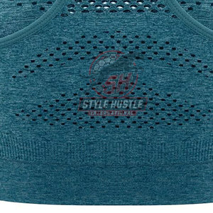 Sujetador deportivo acolchado sin costuras para mujer, sujetador deportivo para yoga, sujetador deportivo push-up para fitness, en venta en línea. - Product Image 6