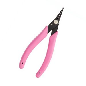 Rosary Pliers Jewelry Making Tool Pink Handle Carbon Steel Round Nose <b>Wire</b> Cutter Precision Beading <b>Crafting</b> Hand Tool - Product Image 3