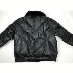 Blouson matelassé imperméable tendance avec fermeture éclair, personnalisé, chaud pour l'hiver, style urbain, délavé, unisexe, à col montant et à capuche - Product Image 5