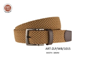 Cinturón Unisex FHS de 35 mm, Tejido de Poliéster Elástico, Hebilla de Aleación Personalizada de la Mejor Calidad, Correa de Cuero Genuino, Diseño Moderno - Product Image 4