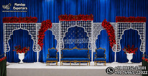 Classic Moroccan Style Laser Panels for Walima Night Stage Setup Modern Indian Jali Cut Work <b>Frames</b> for Stage Decoration - Product Image 3