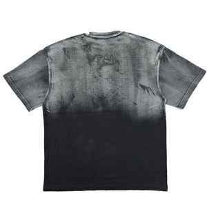 T-shirt pour homme en polyester délavé à l'acide, col rond, imprimé numérique, séchage rapide, respirant, coupe ample, manches courtes, style streetwear - Product Image 2