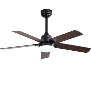 Ventilatore da Soffitto LED a Basso Profilo da 42 Pollici con 5 Pale, Motore DC Reversibile Silenzioso, Telecomando e Luce LED - Product Image 1