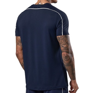 Vente en gros : T-shirt d'été à manches courtes, coupe classique, 100% Coton, 180 grammes, léger, uni, écologique et respirant - Product Image 4