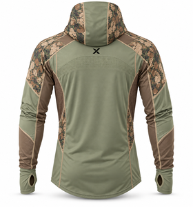 Ropa Ligera de Caza con Protección Solar |   Camuflaje - Verde Oliva - Seis Colores |   Transpirable |   Sudadera con capucha y manga larga | - Product Image 3