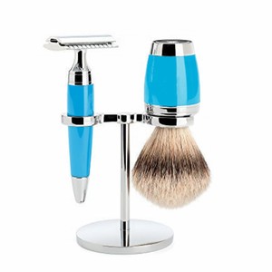 Set de Afeitado de 3 Piezas de Acero Inoxidable para Hombre con Soporte para Maquinilla de Afeitar y Brocha, Color y Logotipo Personalizados, Alta Calidad, Ligero y Duradero - Product Image 5