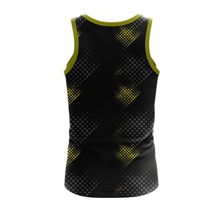 Camiseta sin mangas de sublimación con textura suave, tejido ligero de secado rápido, ajuste cómodo, ideal para uso en uniformes de equipo. - Product Image 4