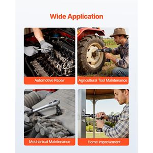 Set di 39 Chiavi a Bussola a Impatto da 1/2 Pollice, Profonde e Poco Profonde, Metriche da 9 a 30 mm, in Acciaio Cr-V ad Alta Durabilità - Product Image 5