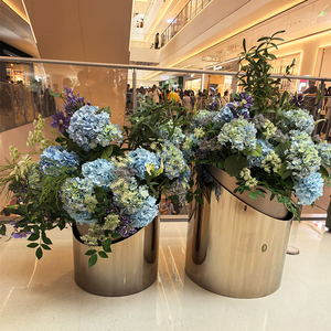 Customized Size Stainless Steel <b>Flower</b> <b>Box</b> Outdoor Decorative Metal Planters in Customised Colours - Product Image 2