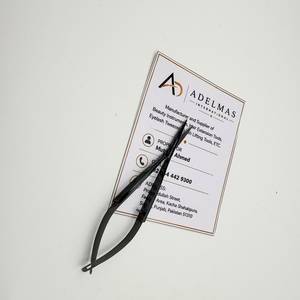 Ciseaux à sourcils Black Plasma Sharp Manicure, micro-ciseaux en acier inoxydable pour cils et sourcils, logo personnalisé - Product Image 4