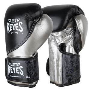 Gants de boxe Cleto Reyes 10oz en cuir, gants d'entraînement avec fermeture Velcro - Product Image 1
