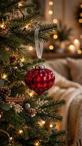 Rose Gold Geometric <b>Glass</b> <b>Christmas</b> <b>Ornament</b> Hanging <b>Tree</b> Decoration Holiday Decor Factory Supply Shri Govind International - Product Image 2