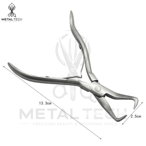 Alicates Profesionales para Extensiones de Cabello de Doble Uso con Recubrimiento Arcoíris, Alicates Curvos con Dientes de Acero Inoxidable Sostenible - Product Image 5