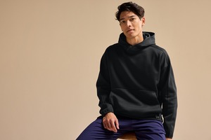 Wholesale Custom Logo <b>Mens</b> Sports Hoodie High Quality Plain <b>Grey</b> Tech <b>Fleece</b> Dry Fit Training Pullover Hooded Sweatshirt - Product Image 6