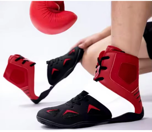 Calzado Deportivo HAWK SPORTS INDUSTRIES, Zapatos de Lucha Unisex Tipo Boxer, Parte Superior de Malla con Cordones, Suela de Goma, Calzado de Entrenamiento de Combate para Invierno, Gimnasio - Product Image 1