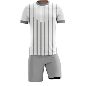 Maillot de football rouge pour homme, manches courtes, col rond, 100% polyester, respirant, coupe athlétique, ensemble short noir, toutes saisons - Product Image 2
