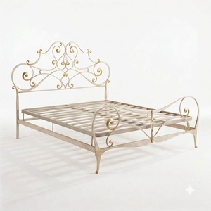 Base de Cama Ajustable de Hierro Forjado Estilo Victoriano, Plataforma Metálica Resistente, Muebles de Dormitorio, OEM, Tamaño Queen Personalizado - Product Image 2