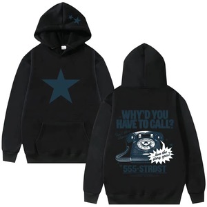 Custom Mens Light Blue Full <b>Zip</b> Soft Casual Fleece Hoodie Wholesale Cartoon Donkey Graphic Print <b>Hooded</b> Sweatshirt Jacket - Product Image 2