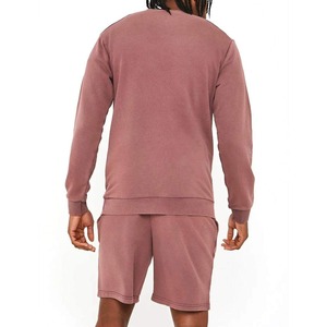 Ensemble T-shirt et short deux pièces pour homme, style streetwear, délavé à l'acide, 100 % coton écologique, idéal pour l'été - Product Image 3