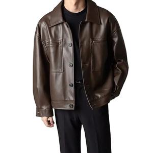 Chaquetas de cuero para hombre de diseño personalizado, la mejor venta, chaqueta de moda de lona de alta calidad hecha en Pakistán - Product Image 2