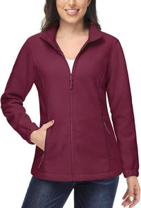 Veste softshell personnalisée pour femme en polaire, coupe-vent, respirante, thermique, avec fermeture éclair, pour la randonnée, le camping, le ski, broderie - Product Image 3