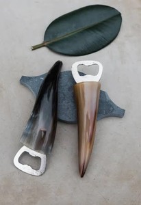 Handmade Unique Eco Friendly Buffalo Horn & Metal Bottle Opener With Brass Tip for Rustic Bars - Product Image 6