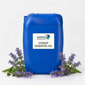 AARNAV Global Exports Bulk Therapeutic Grade 100% Pure Raw Floral Steam Distilled Hyssop <b>Essential</b> <b>Oil</b> for Aromatherapy - Product Image 1