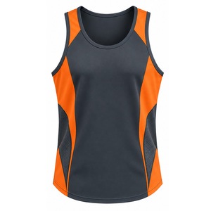 <b>Mens</b> Plus Size Stringer <b>Singlet</b> OEM Muscle Tank Top Lightweight Breathable Gym Fitness Workout Activewear with Embroidery - Product Image 1