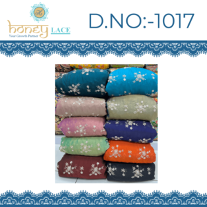 ผ้าถักเนื้อละเอียดพรีเมียม Fendy Georgette ผสมโพลีเอสเตอร์/ไนลอน/เมทัลลิก ประดับลูกปัดลายดอกไม้ เหมาะสำหรับงานแต่งงาน ระบายอากาศได้ดี สำหรับเสื้อผ้าเด็กชายและเด็กหญิง - Product Image 2