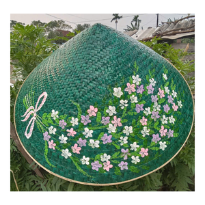 Chapeau conique léger en feuilles naturelles vietnamiennes, fait main, traditionnel, pour la mode et l'usage culturel - Product Image 4