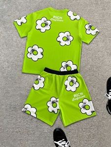 Factory Wholesale Custom Men's Summer Casual Shirt Shorts <b>Set</b> with Embroidery Logo Printing 100% Cotton Quick Dry OEM Service - Product Image 3