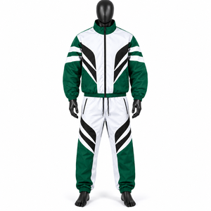Top Trending 100% Nylon <b>Tracksuit</b> 2 Piece Set Men <b>Waterproof</b> Zip Up Hooded Windbreaker Jacket and Pant Set For Sale - Product Image 6