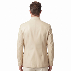 Men Professional Real <b>Leather</b> Business <b>Blazer</b> Men Full Sleeve <b>Blazer</b> Coat Men Pockets <b>Blazer</b> <b>Leather</b> <b>Jackets</b> - Product Image 2