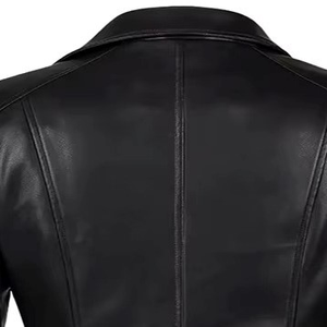 <b>Sheepskin</b> Design Genuine Leather Windproof Breathable Heated Embroidered Women Leather <b>Jacket</b> Customize Embroidery - Product Image 3