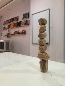 Wood Stacking <b>Blocks</b> Polished Wooden Balance Stones Colorful Educational <b>Building</b> <b>Block</b> <b>Set</b> for Kids - Product Image 4