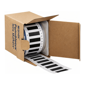 Étiquettes thermorétractables résistantes aux liquides Brady PermaSleeve 3/8 po en plastique durable pour l'identification des câbles - Product Image 3