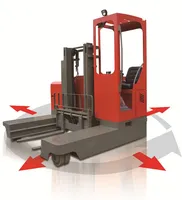 Robot Forklift AGV Omni-Directional AS/RS Listrik 3,5 Ton Baru untuk Lorong Sangat Sempit dengan Baterai Lithium untuk Logistik Presisi
