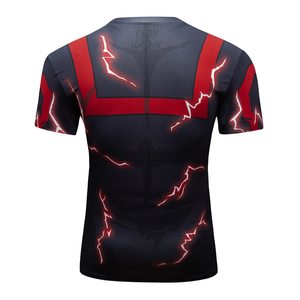 Wholesale Mens Custom Rashguard short Sleeve Compression Swim Training Shirt Sublimation OEM Sportswear OEM Wholesale - Product Image 4